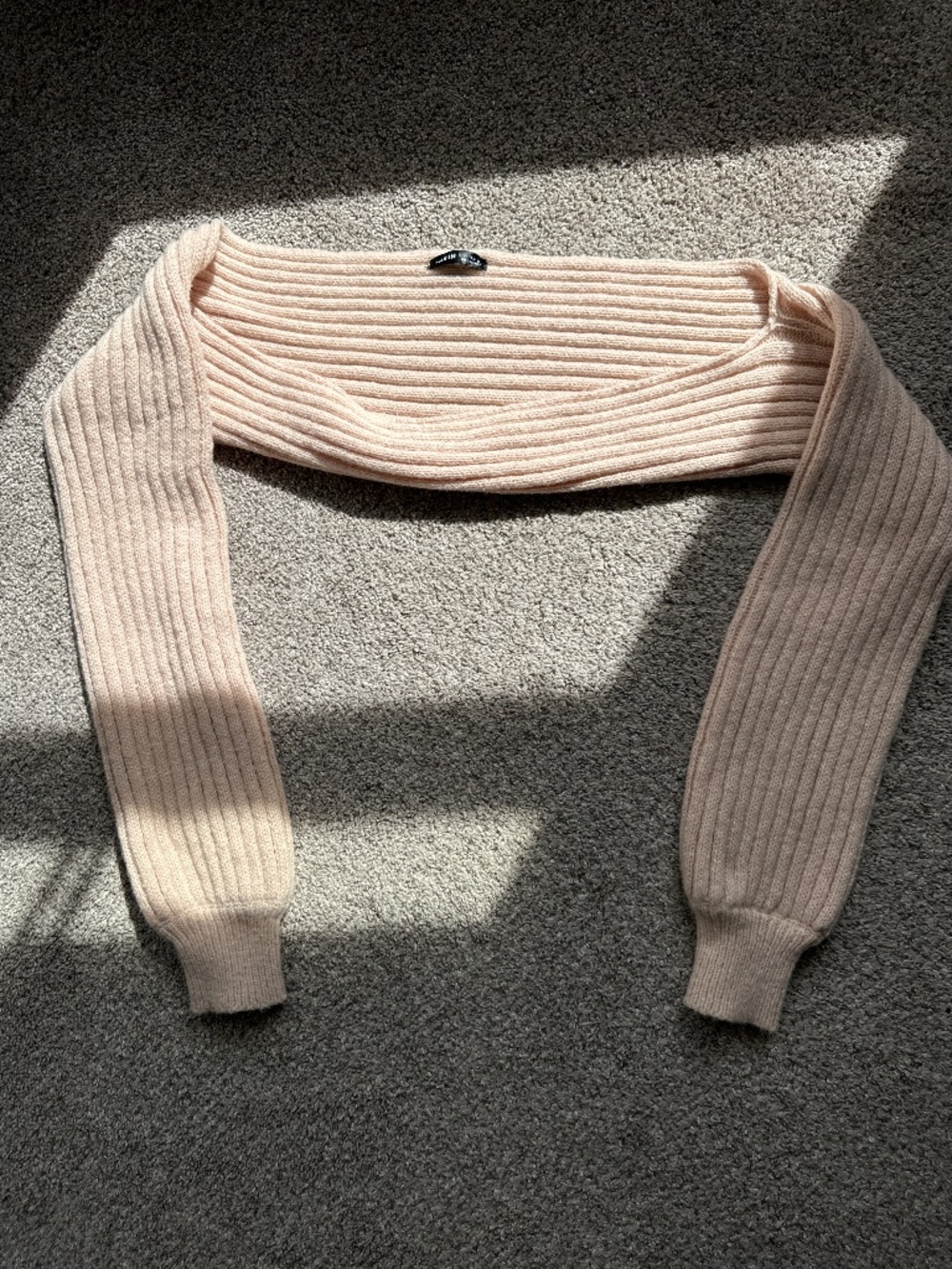 knit off-the-shoulder shrug from SHEIN